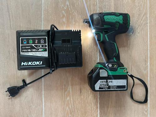 HITACHI/Hikoki brushless slagmoersleutel, accu+lader 300NM, Doe-het-zelf en Verbouw, Gereedschap | Machine-onderdelen en Toebehoren