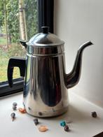 Vintage stainless steel koffiekan, koffiepot, kan, pot, Ophalen of Verzenden