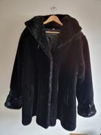 Mooie zwarte faux fur bontjas maat 42, Kleding | Dames, Jassen | Winter, Zwart, Maat 46/48 (XL) of groter, Ophalen of Verzenden