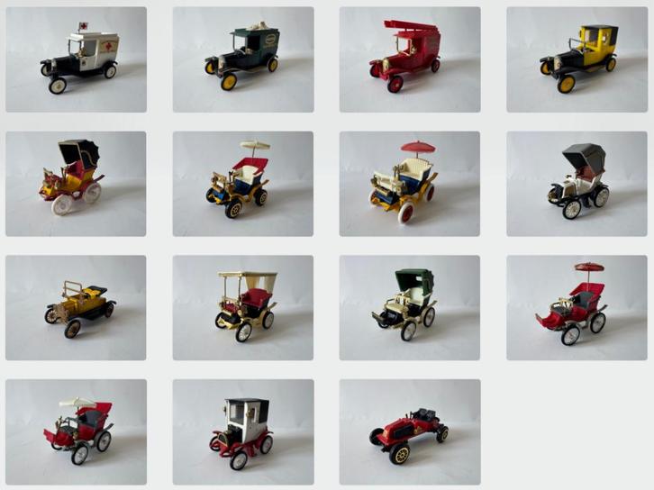 15 oldtimers van Safir, oa. Citroen, Fiat, Peugeot, Renault, Hobby en Vrije tijd, Modelauto's | 1:43, Zo goed als nieuw, Auto