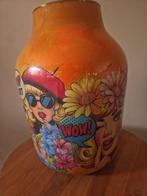 Handgemaakte Pop Art Vaas, Ophalen of Verzenden