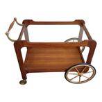 Vintage houten trolley, serveerwagen Hohnert, Huis en Inrichting, Ophalen, Gebruikt