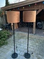 Twee Staande Lampen - 175 cm hoog, Huis en Inrichting, Lampen | Vloerlampen, Ophalen, Gebruikt, Stof, 150 tot 200 cm