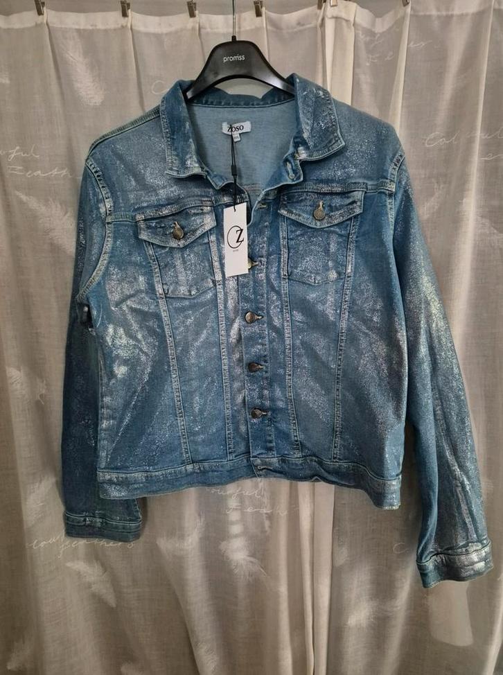 spijkerjasje van Zoso, Kleding | Dames, Jasjes, Kostuums en Pakken, Nieuw, Maat 46/48 (XL) of groter, Blauw, Ophalen of Verzenden