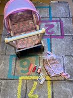 Houten poppenwagen Howa, Ophalen, Zo goed als nieuw, Babypop