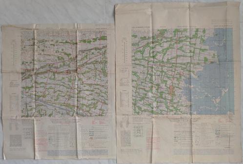 Leger landkaart WO2 SHEET 54_XLI/A en XLI-B & 55/XLI-A NI, Verzamelen, Militaria | Tweede Wereldoorlog, Marine, Foto of Poster