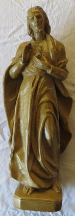 Vintage Christusbeeld / Jezusbeeld / Heilig Hart beeld., Verzamelen, Ophalen, Gebruikt, Beeld(je), Christendom | Katholiek