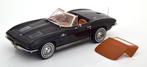 Chevrolet Corvette C2 Stingray Cabriolet 1963 Zwart 1-18 Nor, Hobby en Vrije tijd, Modelauto's | 1:18, Auto, Frankrijk, Norev