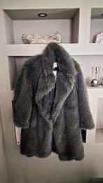 Grijze faux fur jas H&M XS, H&M, Nieuw, Ophalen of Verzenden, Maat 34 (XS) of kleiner