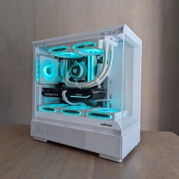 Witte Gaming PC | RTX 4070 | Ryzen 7600 | 32GB DDR5 beschikbaar voor biedingen