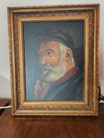 Portret oude man met pijp, Ophalen