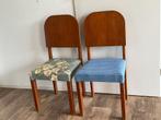 Eetkamerstoelen., Huis en Inrichting, Stoelen, Ophalen, Twee, Blauw, Zo goed als nieuw