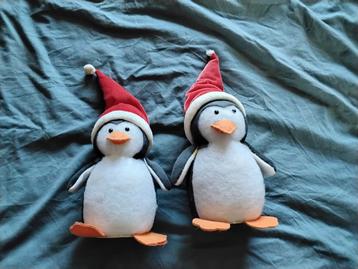 2 pinguïns met kerstmuts bijna gratis 