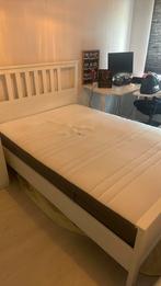 Ikea bed inclusief lattenbodem, Eenpersoons, 140 cm, Wit, Zo goed als nieuw
