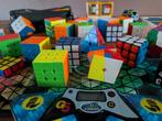 70 rubiks en speed cubes + wedstrijd timer + tas, Ophalen of Verzenden, Minder dan 500 stukjes, Zo goed als nieuw, Rubik's of 3D-puzzel