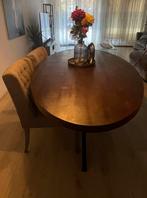 Ovale houten eettafel, Huis en Inrichting, Ophalen, Gebruikt, 150 tot 200 cm, Eikenhout