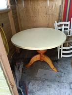 Ronde eettafel gratis, Huis en Inrichting, Ophalen, Gebruikt, Vier personen, 100 tot 150 cm