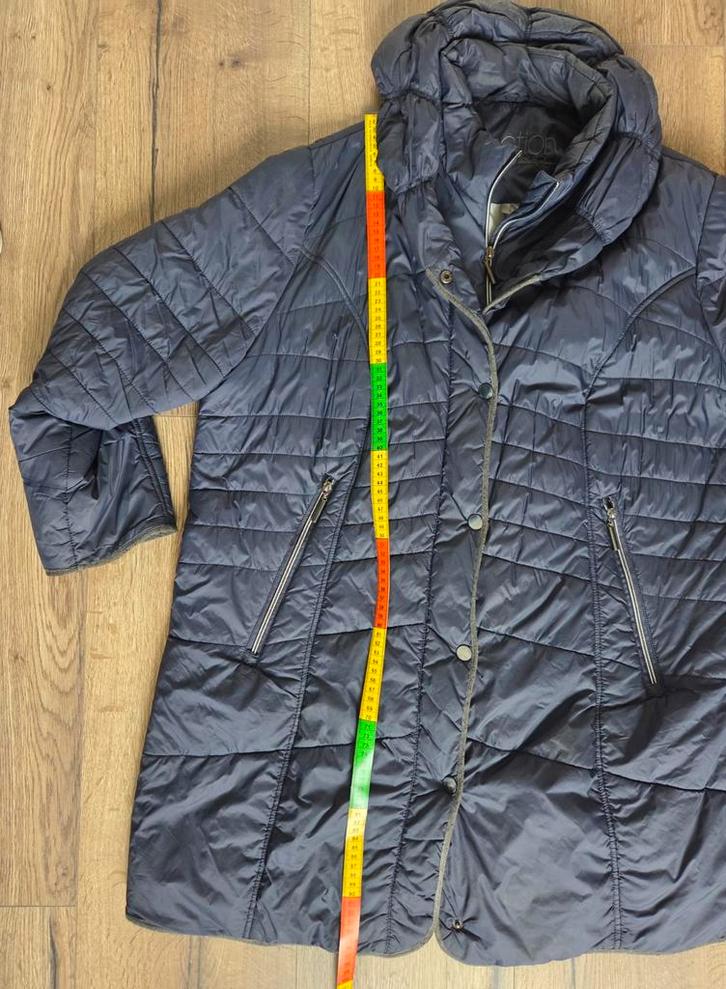 Ulla Popken Winterjas Maat 52/54 - Donkerblauw, Kleding | Dames, Grote Maten, Zo goed als nieuw, Blauw, Ophalen of Verzenden