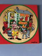 Vintage simplex houten puzzel Pippo de Clown en Mamalou, Kinderen en Baby's, Ophalen of Verzenden, Gebruikt, Overige typen