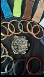 Marc Coblen horloge set met diverse bandjes en bagels, Overige merken, Overige materialen, Gebruikt, Polshorloge