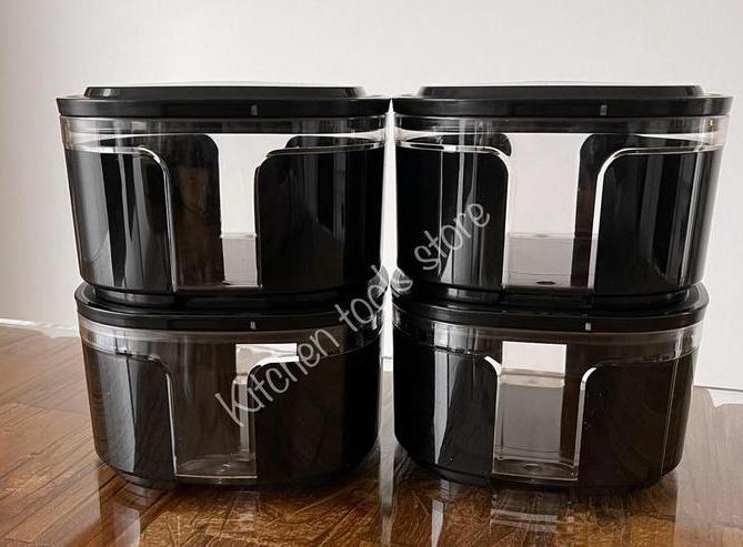 Exclusieve zwarte tupperware vensterbussen set 4x 700ml, Huis en Inrichting, Keuken | Tupperware, Nieuw, Overige typen, Ophalen of Verzenden