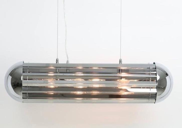 Hanglamp Smokeglas 6L stoere lamp Light & Living L80 Nieuw, Huis en Inrichting, Lampen | Hanglampen, Nieuw, 75 cm of meer, Glas