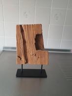 TEAKHOUTEN BEELD 32CM HOOG, Ophalen, Zo goed als nieuw