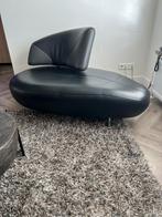 Leren Leolux kiki. zwart/grijs. z.g.a.n., Huis en Inrichting, Fauteuils, Ophalen, Zo goed als nieuw, Leer, 75 tot 100 cm