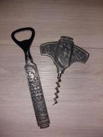 Vintage Flesopener & Kurkentrekker Set, Ophalen, Gebruikt