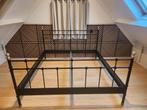 Stijlvol zwart metalen bedframe, Ophalen, Zwart, Tweepersoons, Zo goed als nieuw