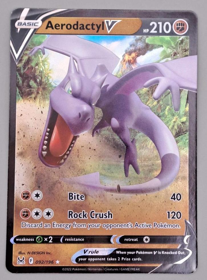 Aerodactyl 092/198, Hobby en Vrije tijd, Verzamelkaartspellen | Pokémon, Zo goed als nieuw, Losse kaart, Foil, Ophalen of Verzenden