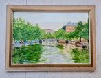 Koekjesbrug Amsterdam, Antiek en Kunst, Kunst | Schilderijen | Klassiek, Ophalen of Verzenden
