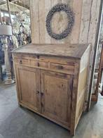 stoere oude lessenaar ``WOONWINKEL RUSTIEK``, Huis en Inrichting, Ophalen of Verzenden, Gebruikt