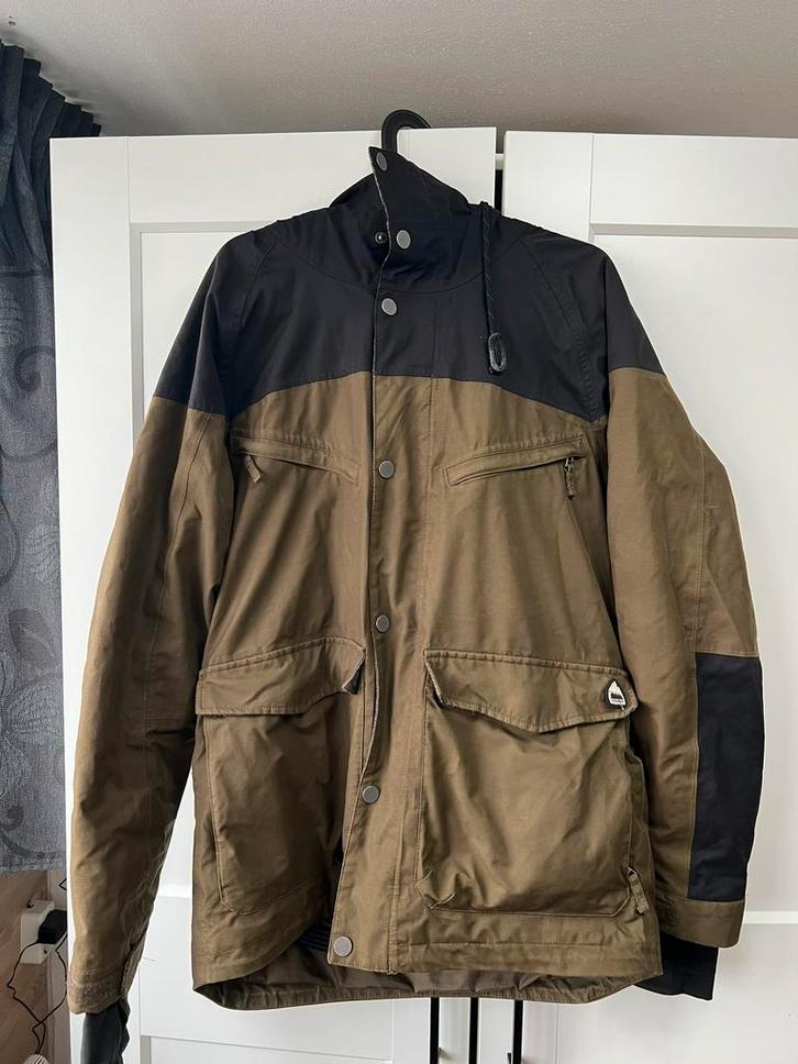 Burton snowboardjas maat L ‘Camo groen’, Kleding | Heren, Jassen | Winter, Zo goed als nieuw, Groen, Ophalen of Verzenden