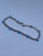 Zilveren Set met Carneool (925 Zilver), Blauw, Nieuw, 5646JA, Info@zilverenedelstenen.nl