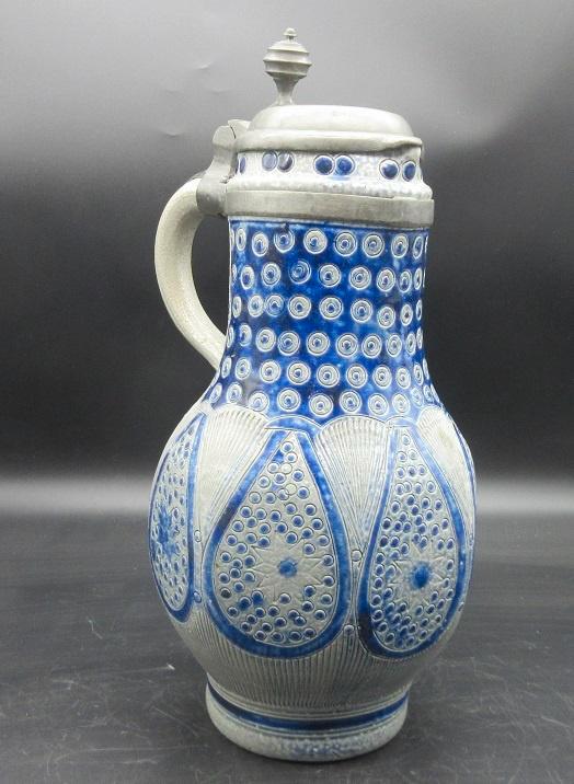 Westerwald Steinzeug Krug um 1750- 1780, Antiek en Kunst, Antiek | Keramiek en Aardewerk, Ophalen of Verzenden