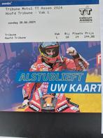 MotoGp dutch TT Assen 1 kaart hoofdtribune  30 juni, Tickets en Kaartjes, Sport | Overige, Juni, Dutch TT MotoGp assen, Eén persoon