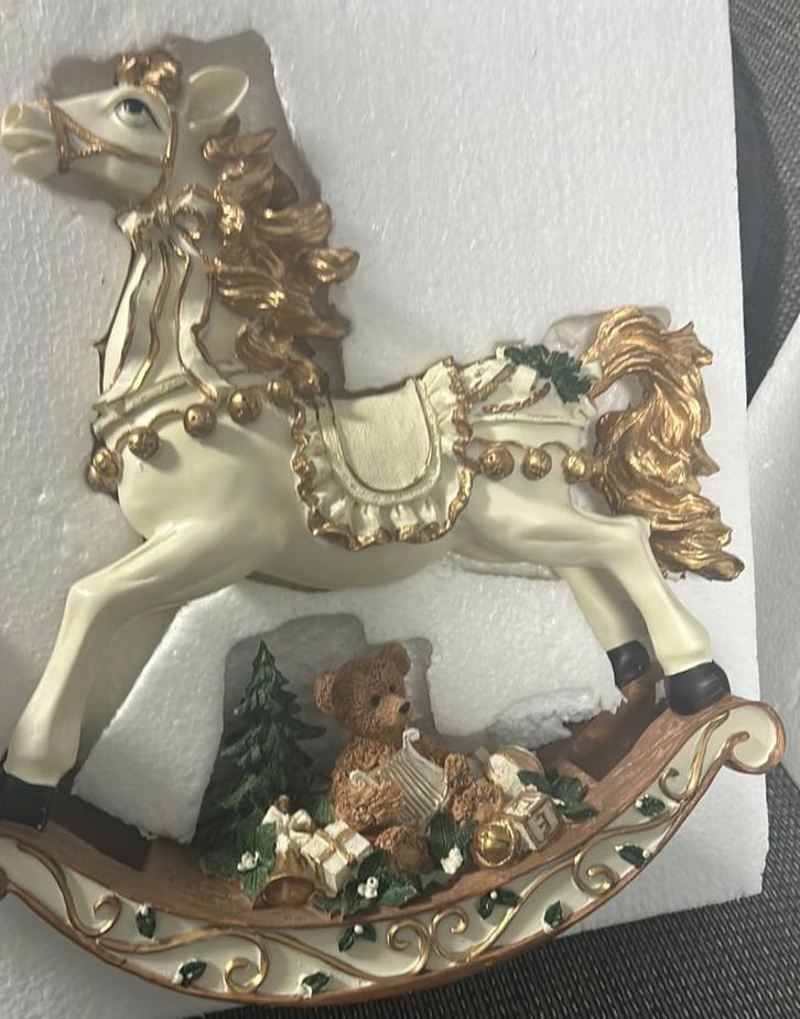 Decoratief Kerst Ornament - Schommelpaard, Huis en Inrichting, Woonaccessoires | Boeddhabeelden, Zo goed als nieuw, Ophalen of Verzenden