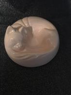 Katten asbak zalm roze diameter 17 cm, Ophalen of Verzenden, Zo goed als nieuw