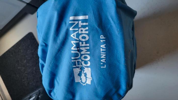 Slaapmat / luchtbed met topper, Caravans en Kamperen, Slaapmatten, Zo goed als nieuw, Ophalen of Verzenden