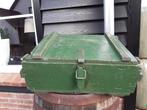 Houten munitie kist, leger kist, brocante,  vintage, Minder dan 50 cm, Gebruikt, 50 tot 100 cm, Ophalen of Verzenden