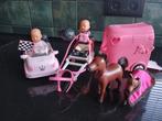 My Mini Baby born met trailer, 2 paarden en auto, Kinderen en Baby's, Speelgoed | Poppen, Gebruikt, Ophalen of Verzenden, Babypop