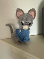 Gehaakte Poes - Handgemaakt - 18 cm, Ophalen of Verzenden, Nieuw, Haken, Overige typen