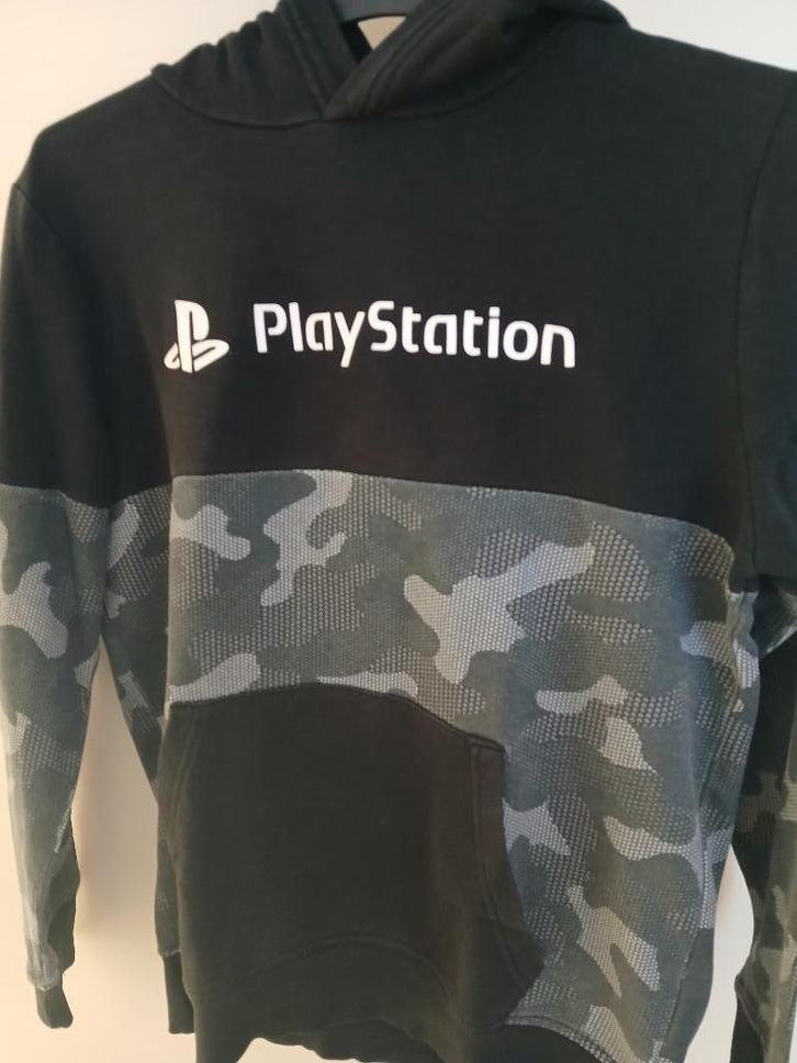 zwart met groen Playstation trui maat 158/164, Kinderen en Baby's, Kinderkleding | Maat 158, Zo goed als nieuw, Jongen, Trui of Vest