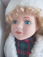 Nieuw in doos porseleinen mooie pop, Ophalen of Verzenden, Nieuw, Pop