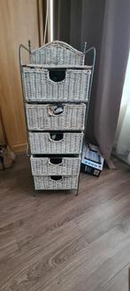 Klein rieten kastje, Huis en Inrichting, Kasten | Ladekasten, Ophalen, 25 tot 50 cm, 50 tot 100 cm, Minder dan 100 cm