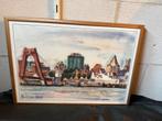 Aquarel Rotterdam, Oosterkade, Karel C. De Groot, Antiek en Kunst, Ophalen
