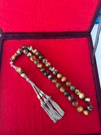 Tesbih tiger damla kehribar gumus puskul, Ophalen of Verzenden, Overige materialen