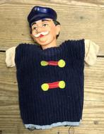 Vintage poppenkast pop politieagent, Ophalen of Verzenden