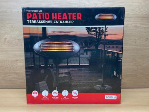 Heater terras staand 2000 watt., Tuin en Terras, Terrasverwarmers, Nieuw, Elektrisch, Vloer, Draaibaar, Ophalen of Verzenden